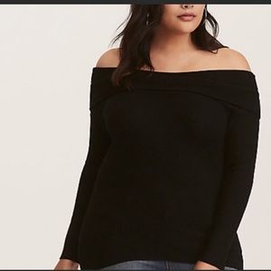 Torrid size 3 Marilyn off shoulder sweatshirt